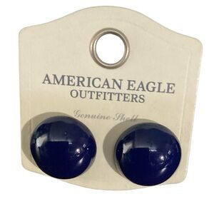 American Eagle Outfitters Navy Stud Earrings 1634